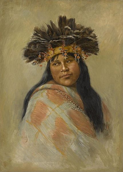 Datei:A Pomo Dancer (Kal-si-wa, Rosa Peters) by Grace Hudson.jpg